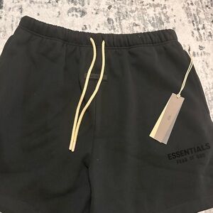 Fear of God Essentials Black Athletic Shorts